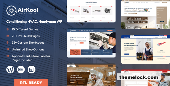 Air Kool v1.1.0 – Conditioning HVAC, Handyman WordPress