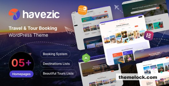 Havezic v1.1.2 – Travel & Tour Booking WordPress Theme