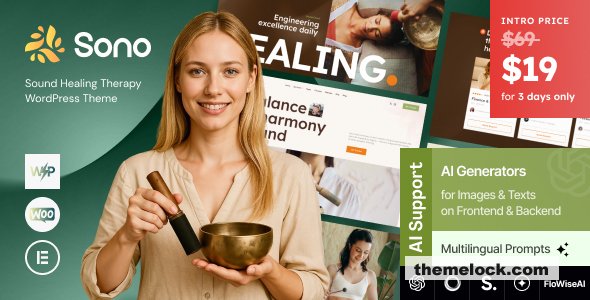 Sono v1.0 – Sound Healing Therapy WordPress Theme