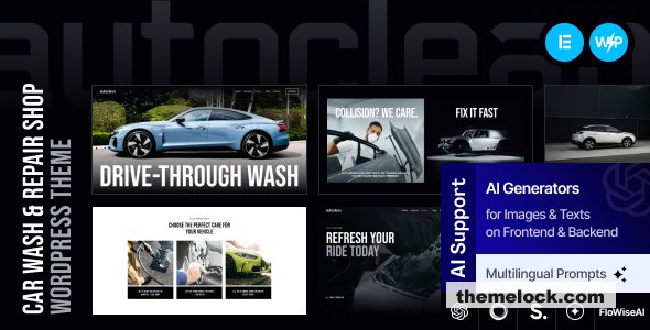 Auto Clean – Car Wash & Repair Shop WordPress Theme