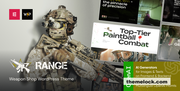Range v1.0 - Weapon Shop WordPress Theme