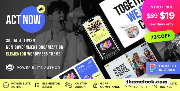 Act Now v1.0.1 – Social Activism & NGO WordPress Theme