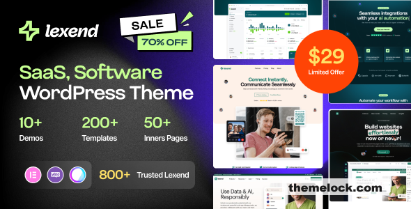 Lexend v2.0 – Software, SaaS & Startup WordPress Theme