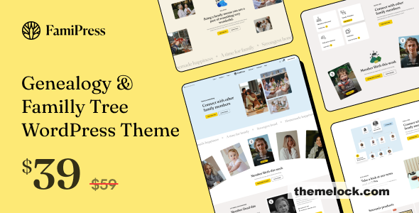 FamiPress v1.1.5 – Genealogy & Family Tree WordPress theme