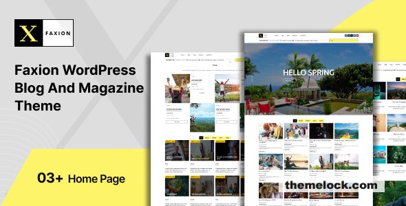 Faxion – Fashion Magazine Theme – 18 August 2025