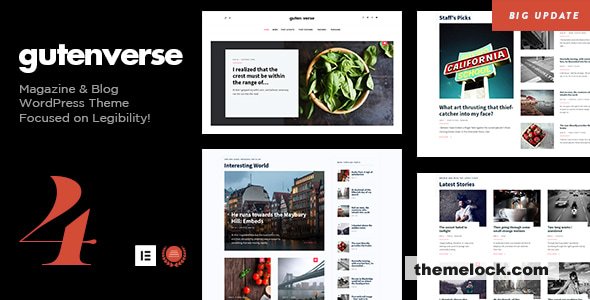 GutenVerse v4.2 – Magazine and Blog Theme
