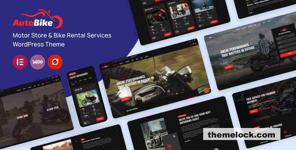 Autobike v1.1.3 - Motorcycle Store & Bike Rental Services WordPress Theme