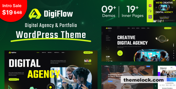 DigiFlow v1.8 – Digital Agency WordPress Theme