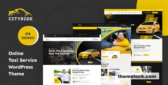 Cityride v1.0.0 – Online Taxi Service WordPress Theme