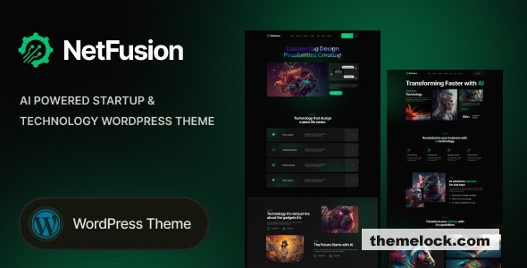 NetFusion v1.0.0 – AI Powered Startup & Technology WordPress Theme