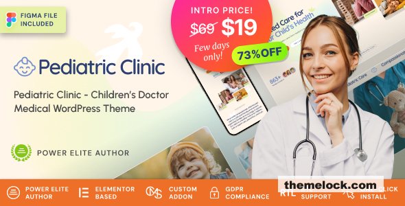 Pediatric Clinic v1.0.1 – Children’s & Family Doctor Medical WordPress Theme