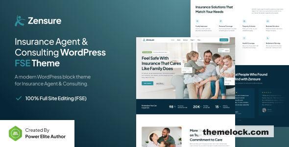 Zensure v1.0.0 – Insurance Agent & Consulting Gutenverse FSE WordPress Theme