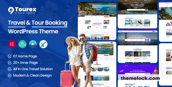 Tourex v1.0.0 - Tour & Travel Booking WordPress Theme