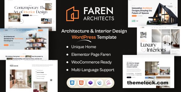 Faren v1.0.1 – Architecture and Interior Design WordPress Theme