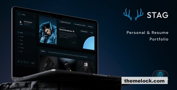 STAG v1.0.8 – Personal Portfolio WordPress Theme