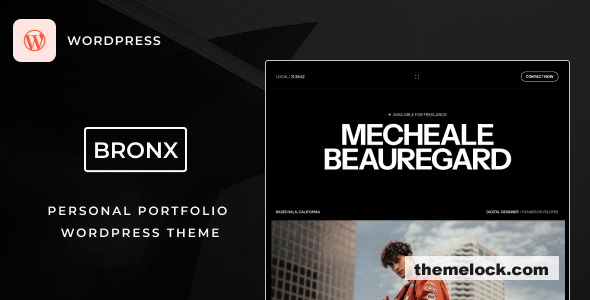 Bronx v1.0.8 – Portfolio Theme