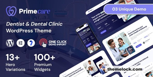 Primecare v1.0.5 – Dentist WordPress Theme