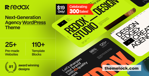 Redox v1.0.5 – Creative Agency Portfolio WordPress Theme