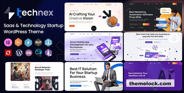 Technex v1.0.3 – Elementor Technology & Software WordPress Theme