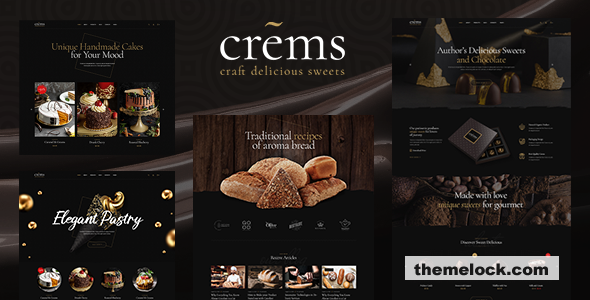 Crems v1.1.7 – Bakery, Chocolate Sweets & Pastry WordPress Theme