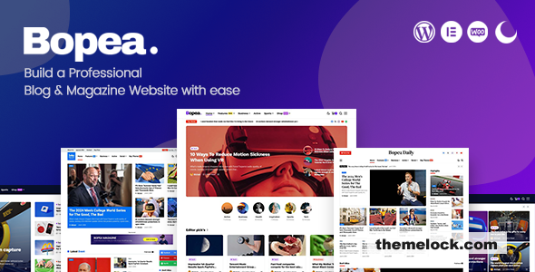 Bopea v1.1.4 – Newspaper & Magazine WordPress Theme