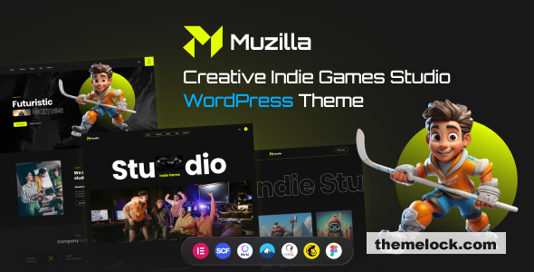 Muzilla v1.0 – Creative Indie Game Studios WordPress Theme