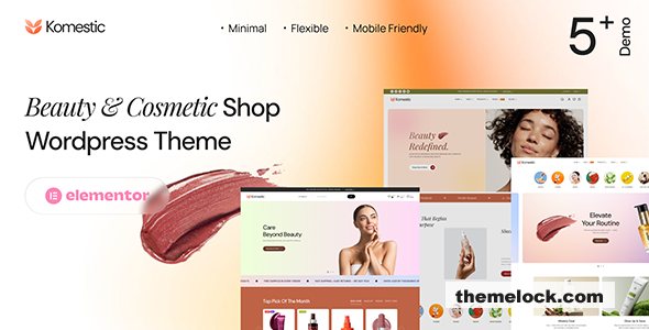 Komestic v1.0 - Beauty & Cosmetics Shop WordPress Theme