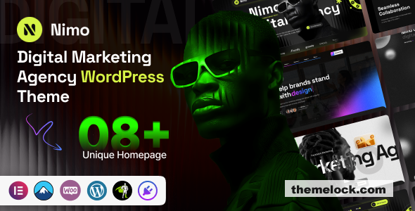 Nimo v1.0.3 – Digital Marketing Agency WordPress Theme