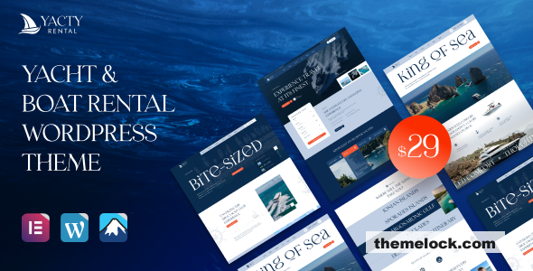 Yacty v1.0 - Yacht & Boat Rental WordPress Theme