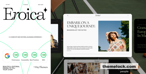 Eroica v1.3.1 – Bold & Lightweight WordPress Blog Theme