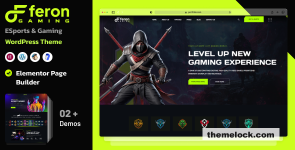 Feron v1.0 – eSports and Gaming WordPress Theme