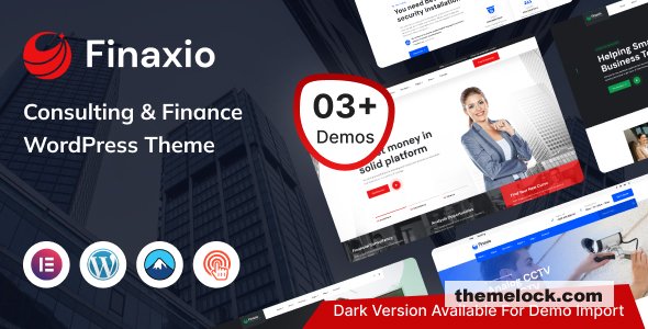 Finaxio v2.0.1 – Consulting & Finance WordPress Theme