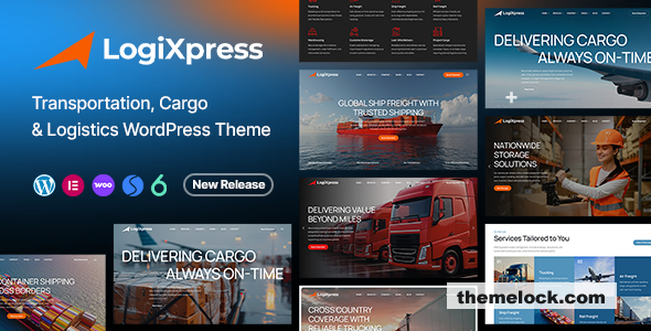 LogiXpress v1.0.3 – Transportation, Cargo & Logistics WordPress Theme
