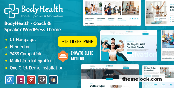 BodyHealth v1.2 – Fitness & Workout WordPress Theme