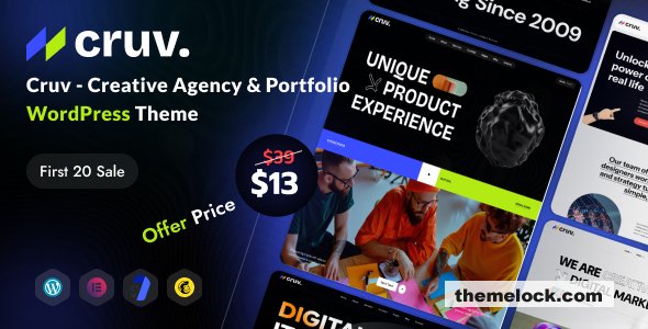 Cruv v1.0.0 – Creative Agency & Portfolio WordPress Theme
