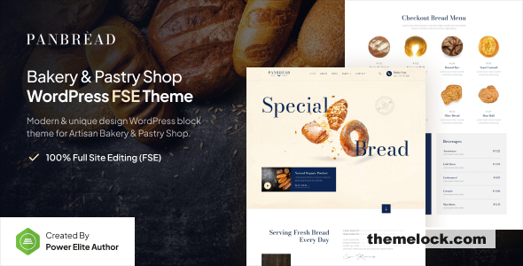 Panbread v1.0 – Fresh Bakery & Pastry Gutenverse FSE WordPress Theme