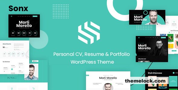 Sonx v1.0.0 – Personal Resume and Portfolio WordPress Theme​