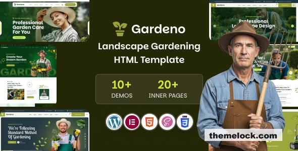 Gardeno v1.0.1 – Gardening and Landscaping WordPress Theme