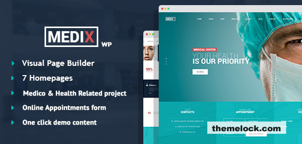 Medix v3.1 – Medical Clinic WordPress Theme
