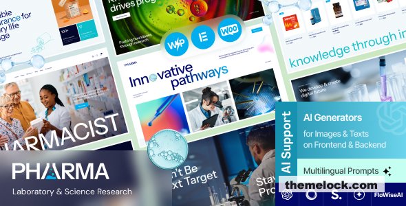 Pharma v1.0 – Laboratory & Science Research WordPress Theme