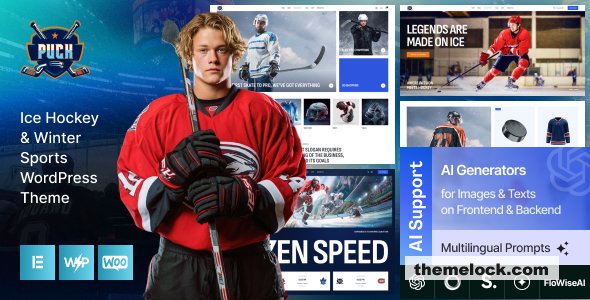 Puck – Ice Hockey & Winter Sports WordPress Theme