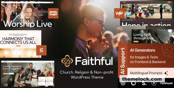 Faithful v1.0 – Church & Religion Non-profit WordPress Theme