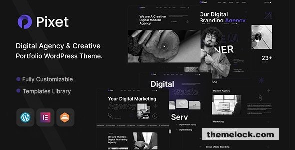 Pixet v1.0.2 – Creative Portfolio & Digital Agency WordPress Theme
