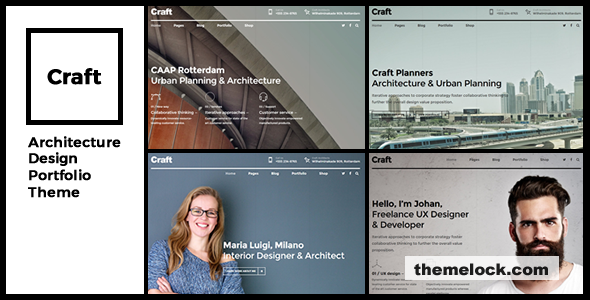 Craft Portfolio v1.4.0 – Architecture & Design WordPress Theme