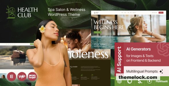 Health Club v1.0 – Spa Salon & Wellness WordPress Theme