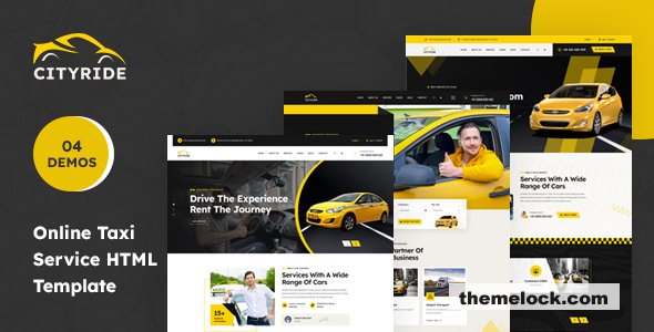 Cityride – Online Taxi Service HTML Template