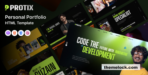 Protix – Personal Portfolio HTML Template