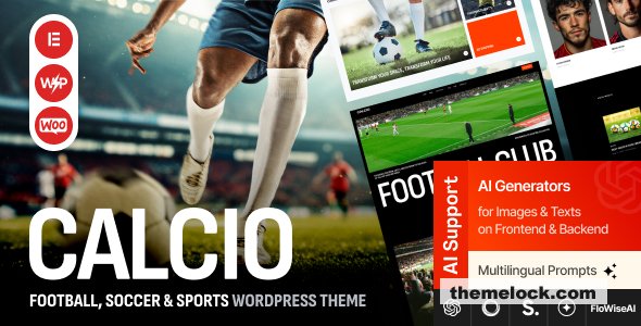 Calcio v1.0 - Football & Soccer Elementor WordPress Theme